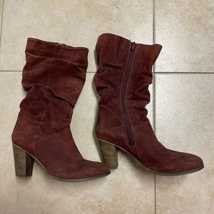 STEVE MADDEN Loretta Suede Leather Boot